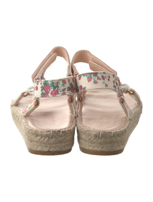LoveShackFancy x Manebi Nordic Suede Floral Print Espadrilles