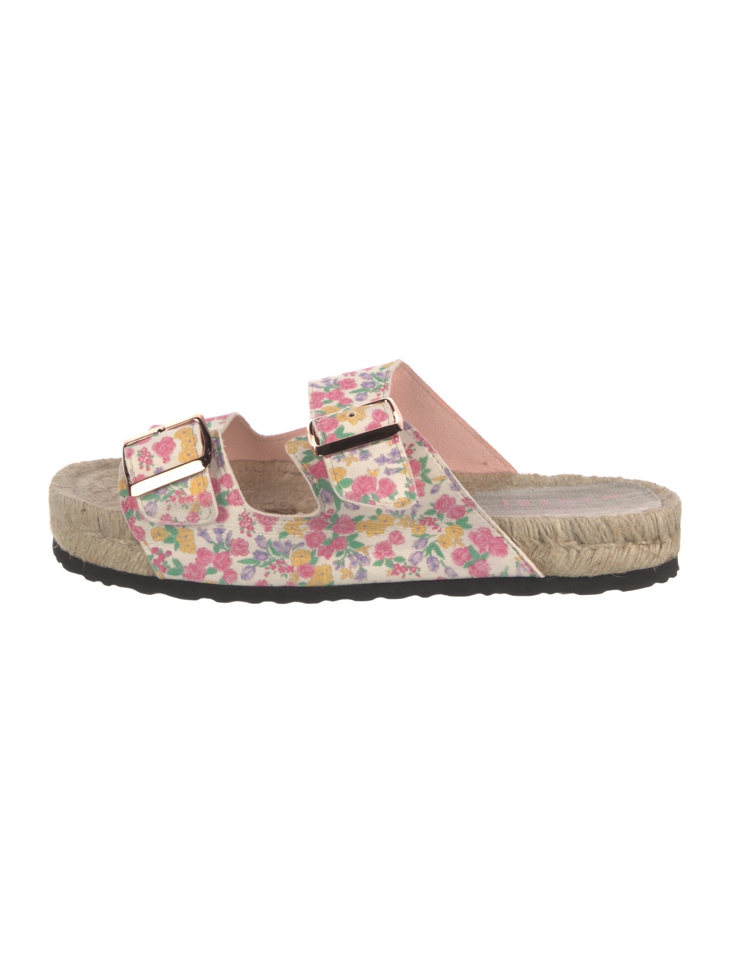 LoveShackFancy x Manebi Nordic Floral Print Slides w/ Tags