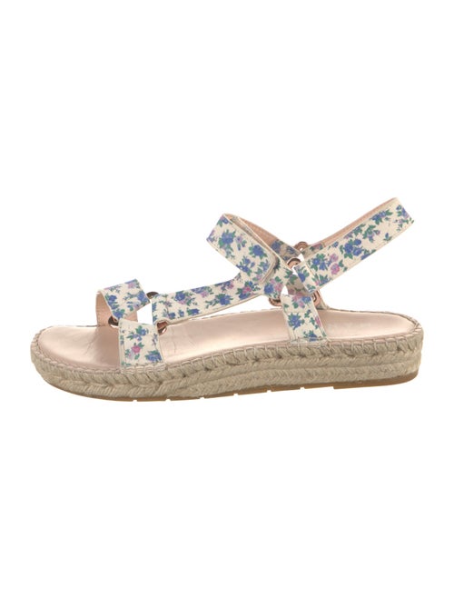 LoveShackFancy x Manebi Nordic Suede Floral Print Espadrilles