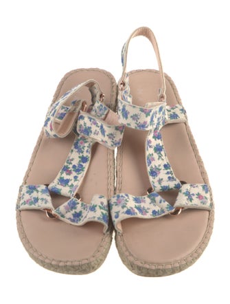 LoveShackFancy x Manebi Nordic Suede Floral Print Espadrilles