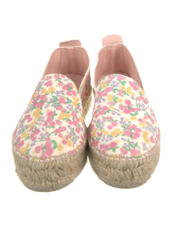 LoveShackFancy x Manebi Nordic Suede Floral Print Espadrilles