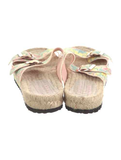 LoveShackFancy x Manebi Nordic Nubuck Floral Print Slides