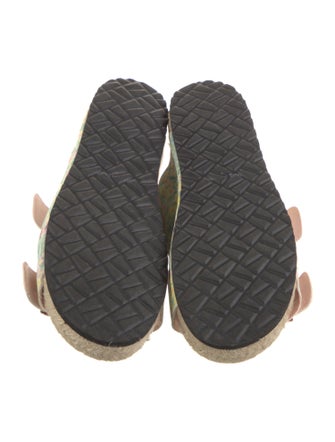 LoveShackFancy x Manebi Nordic Nubuck Floral Print Slides