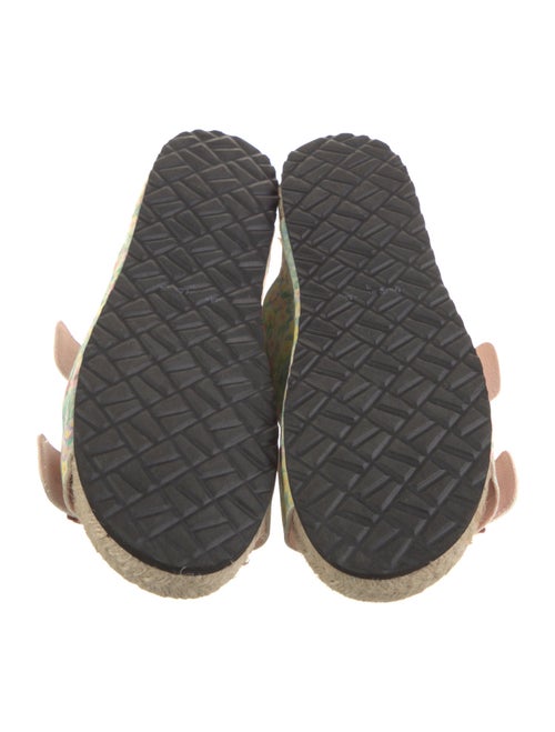 LoveShackFancy x Manebi Nordic Nubuck Floral Print Slides