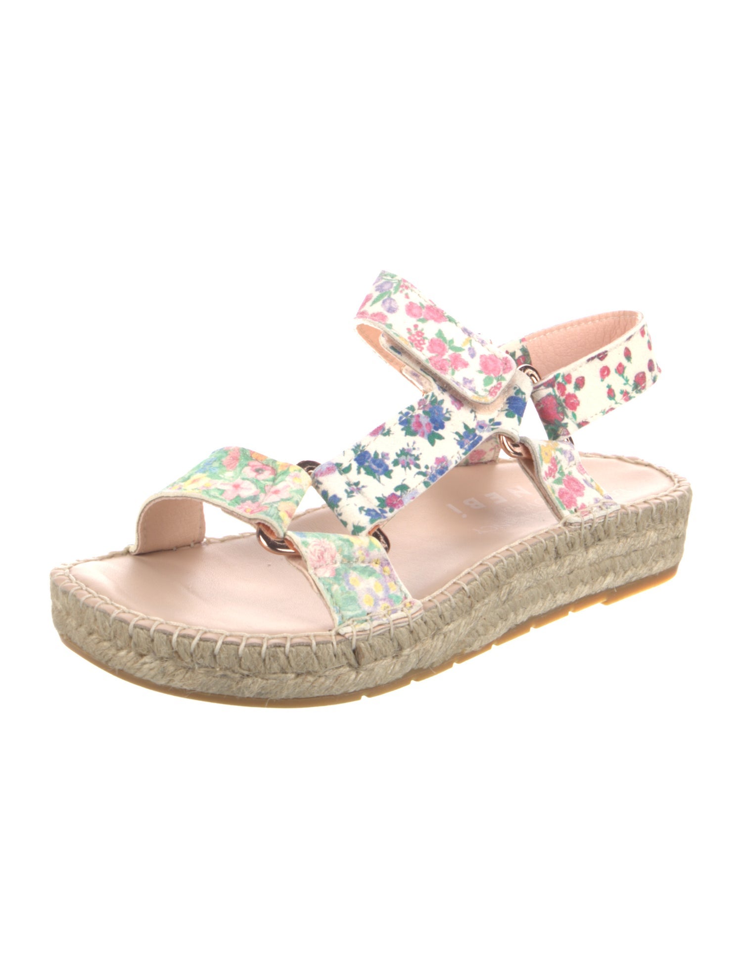 LoveShackFancy x Manebi Nordic Suede Floral Print Espadrilles