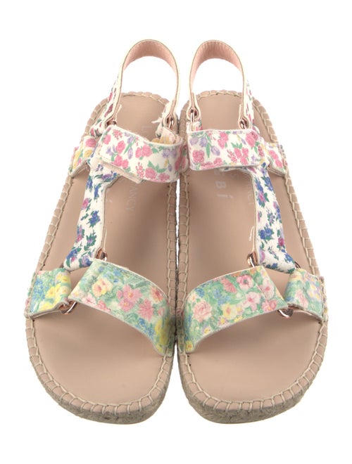 LoveShackFancy x Manebi Nordic Suede Floral Print Espadrilles