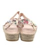LoveShackFancy x Manebi Nordic Suede Floral Print Espadrilles