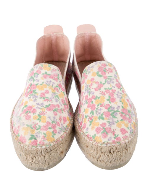 LoveShackFancy x Manebi Nordic Suede Floral Print Espadrilles
