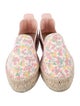 LoveShackFancy x Manebi Nordic Suede Floral Print Espadrilles