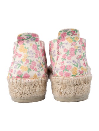 LoveShackFancy x Manebi Nordic Suede Floral Print Espadrilles