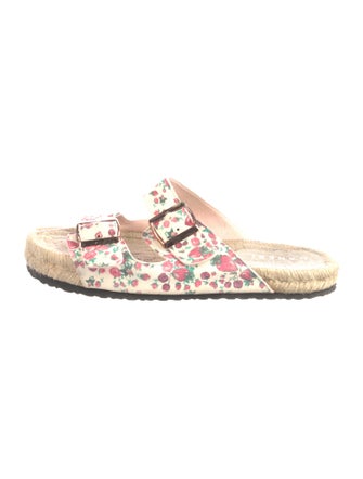 LoveShackFancy x Manebi Nordic Floral Print Slides