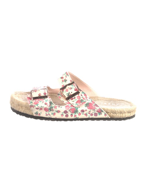 LoveShackFancy x Manebi Nordic Floral Print Slides