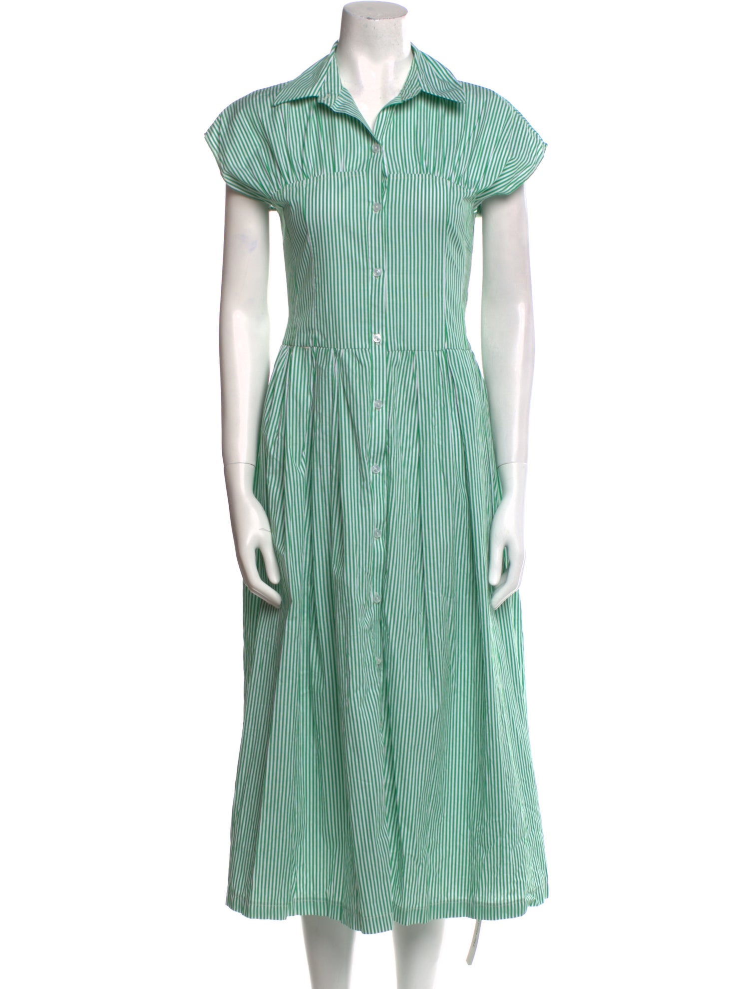 Lisa says Gah Striped Long Dress - Green Dresses, Clothing - WLSGI21209 |  The RealReal