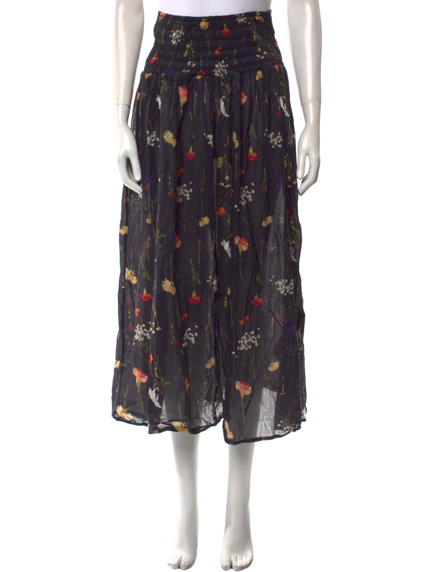 Lisa says Gah Floral Print Midi Length Skirt