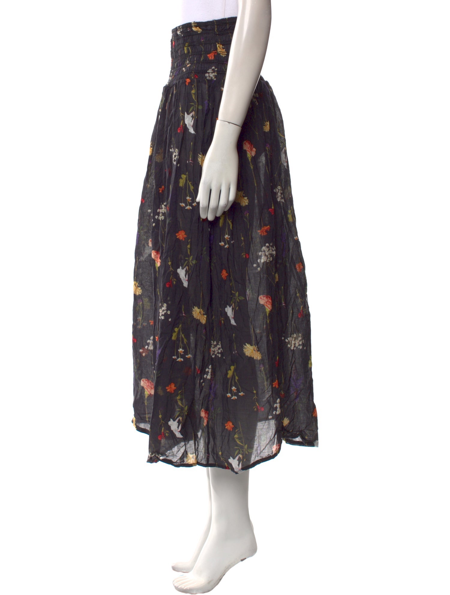 Lisa says Gah Floral Print Midi Length Skirt
