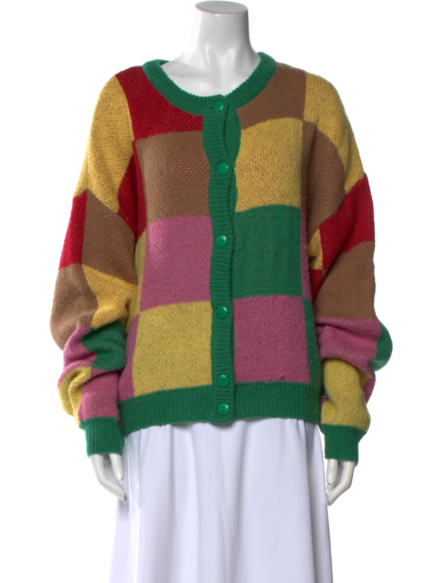 Lisa says Gah Colorblock Pattern Scoop Neck Sweater