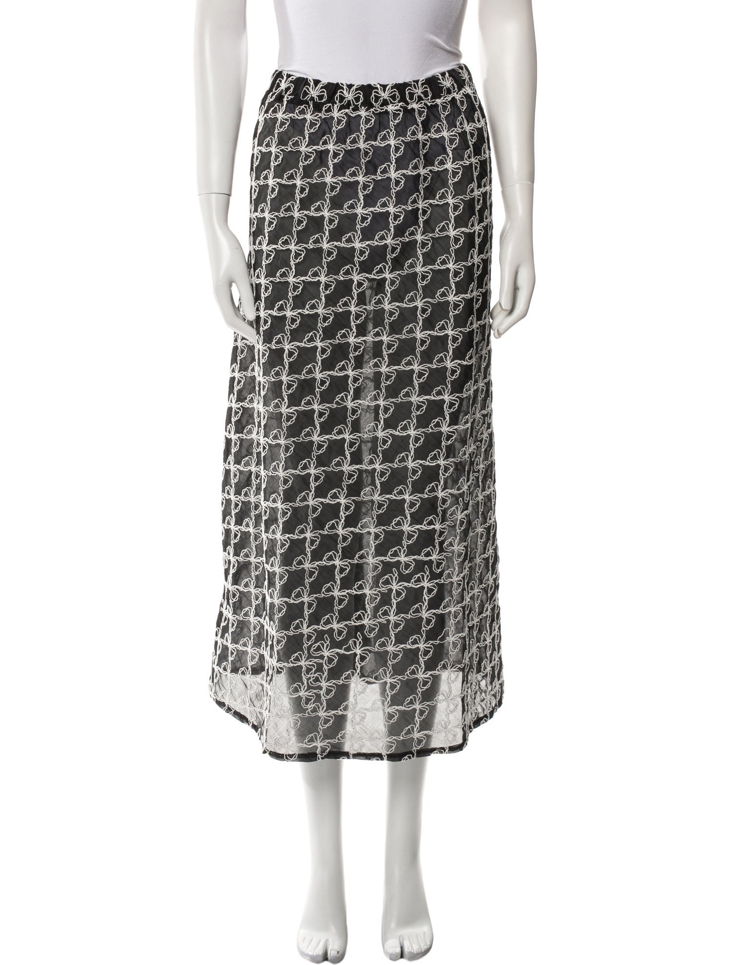 Lisa says Gah Printed Midi Length Skirt