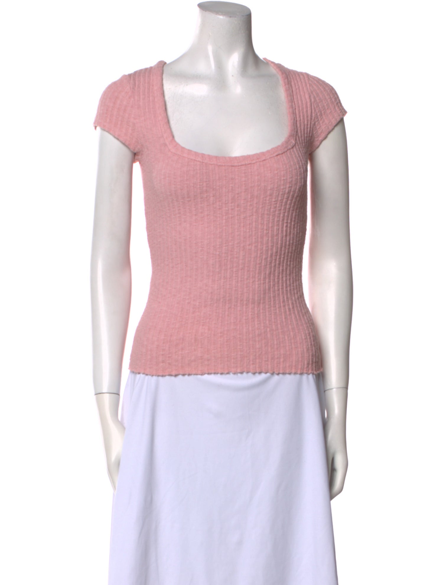 Lisa says Gah Square Neckline Short Sleeve Top