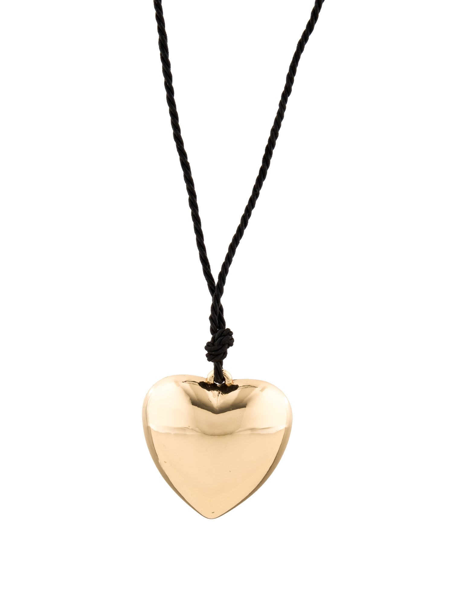 Lisa says Gah Puffy Heart Pendant Necklace