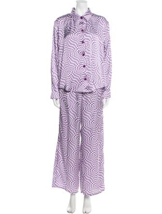 Lisa says Gah Plaid Print Pant Set