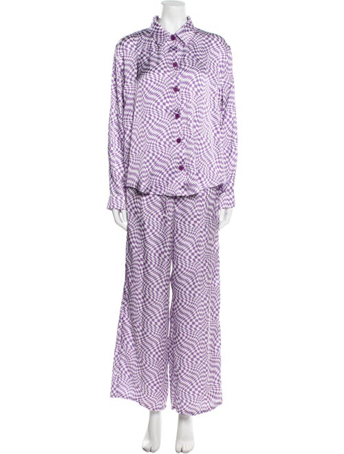 Lisa says Gah Plaid Print Pant Set