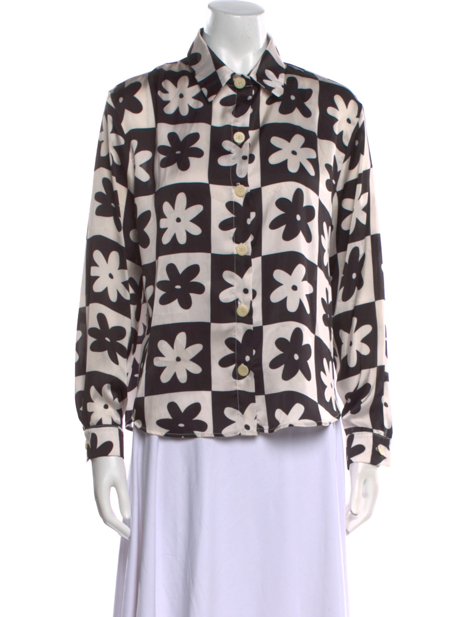 Lisa says Gah Printed Long Sleeve Button-Up Top