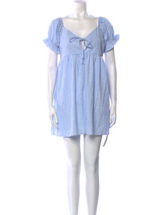 Lisa says Gah Plaid Print Mini Dress