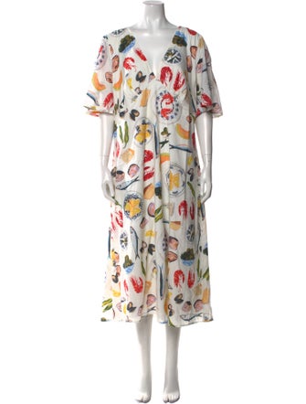 Lisa says Gah Floral Print Midi Length Dress