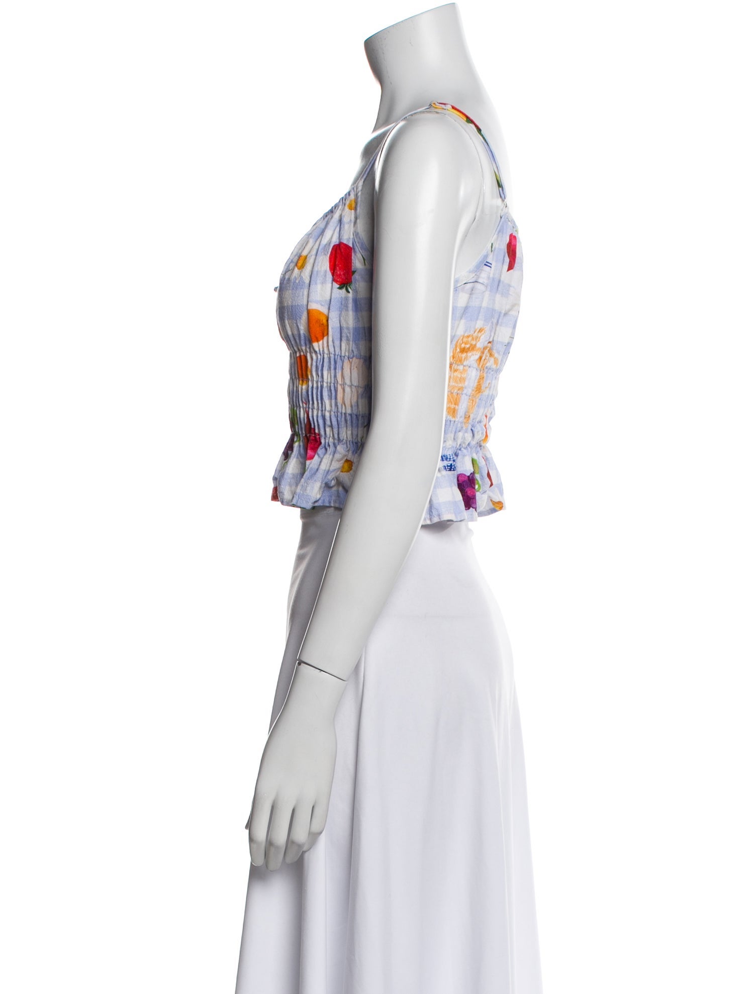 Lisa says Gah Floral Print Square Neckline Crop Top