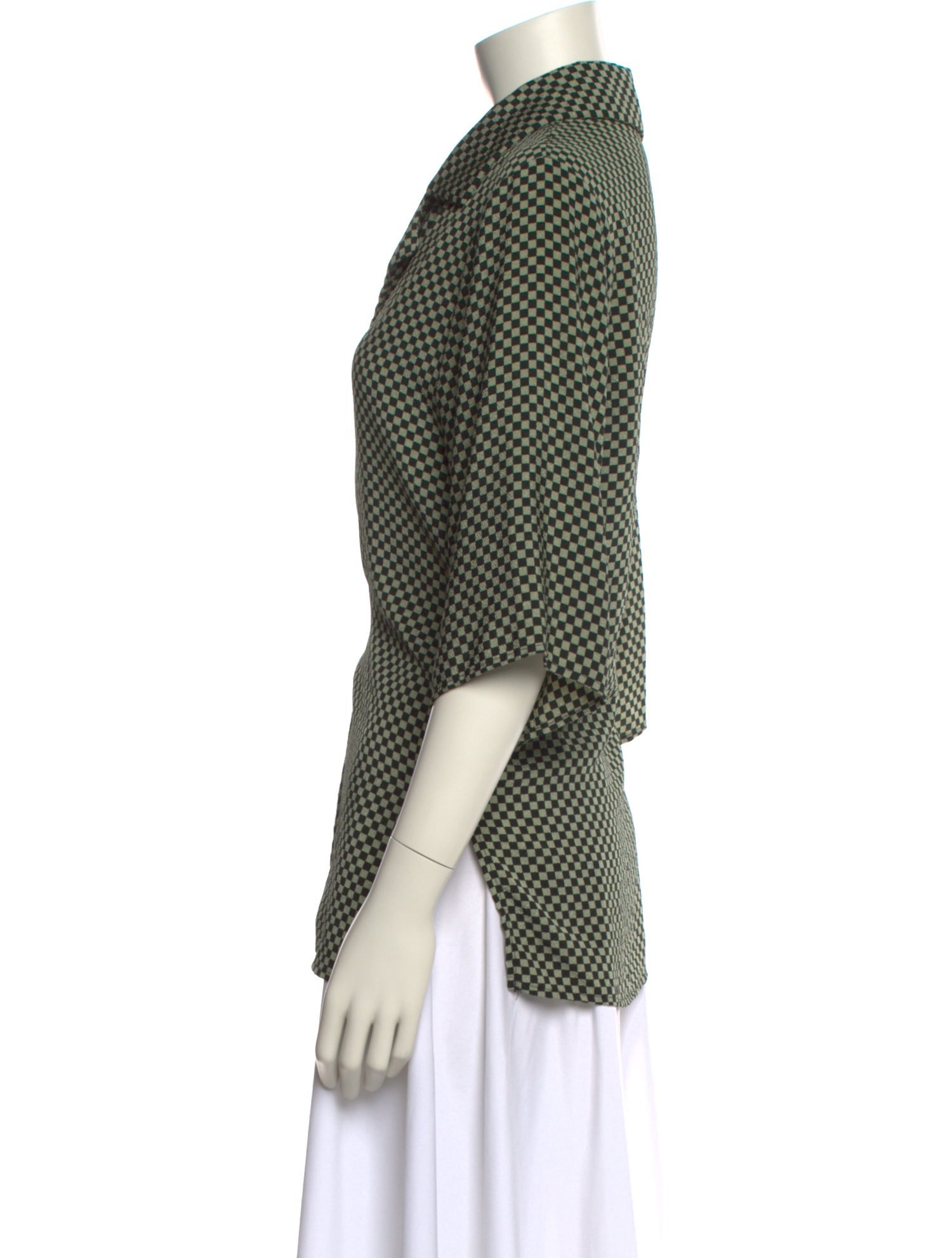 Lisa says Gah Plaid Print V-Neck Button-Up Top