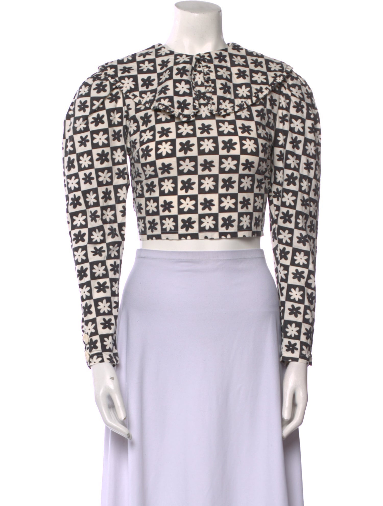 Lisa says Gah Printed Crew Neck Crop Top