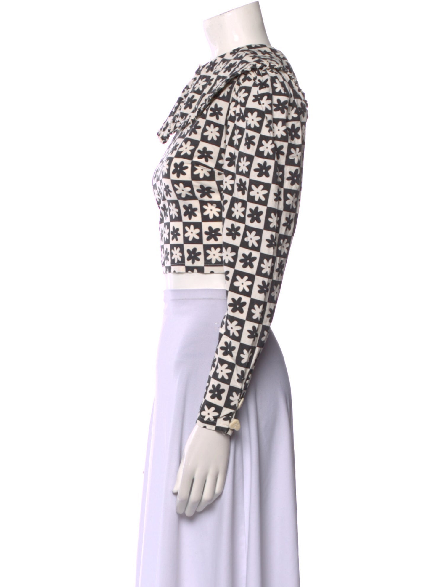 Lisa says Gah Printed Crew Neck Crop Top