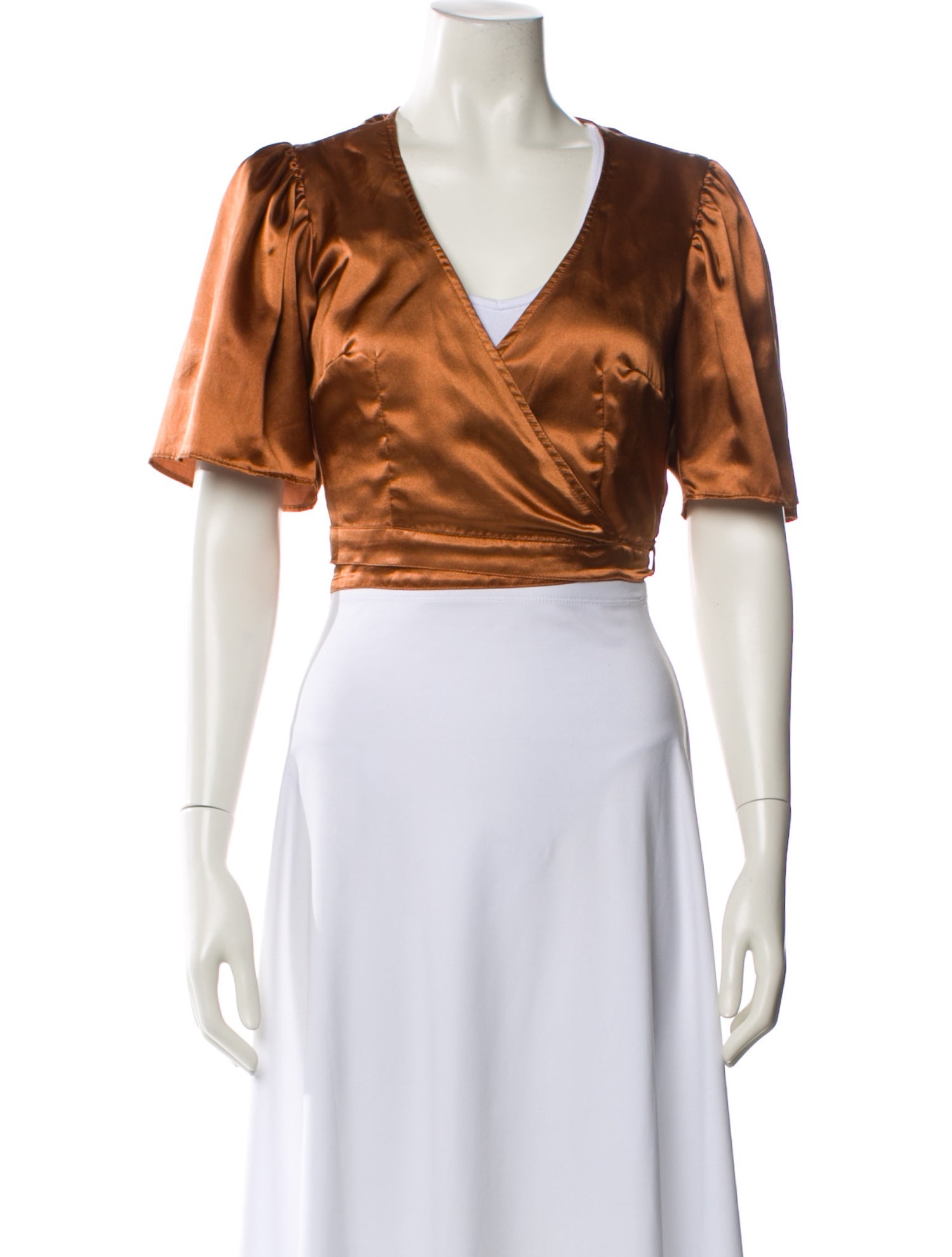 Lisa says Gah V-Neck Short Sleeve Crop Top