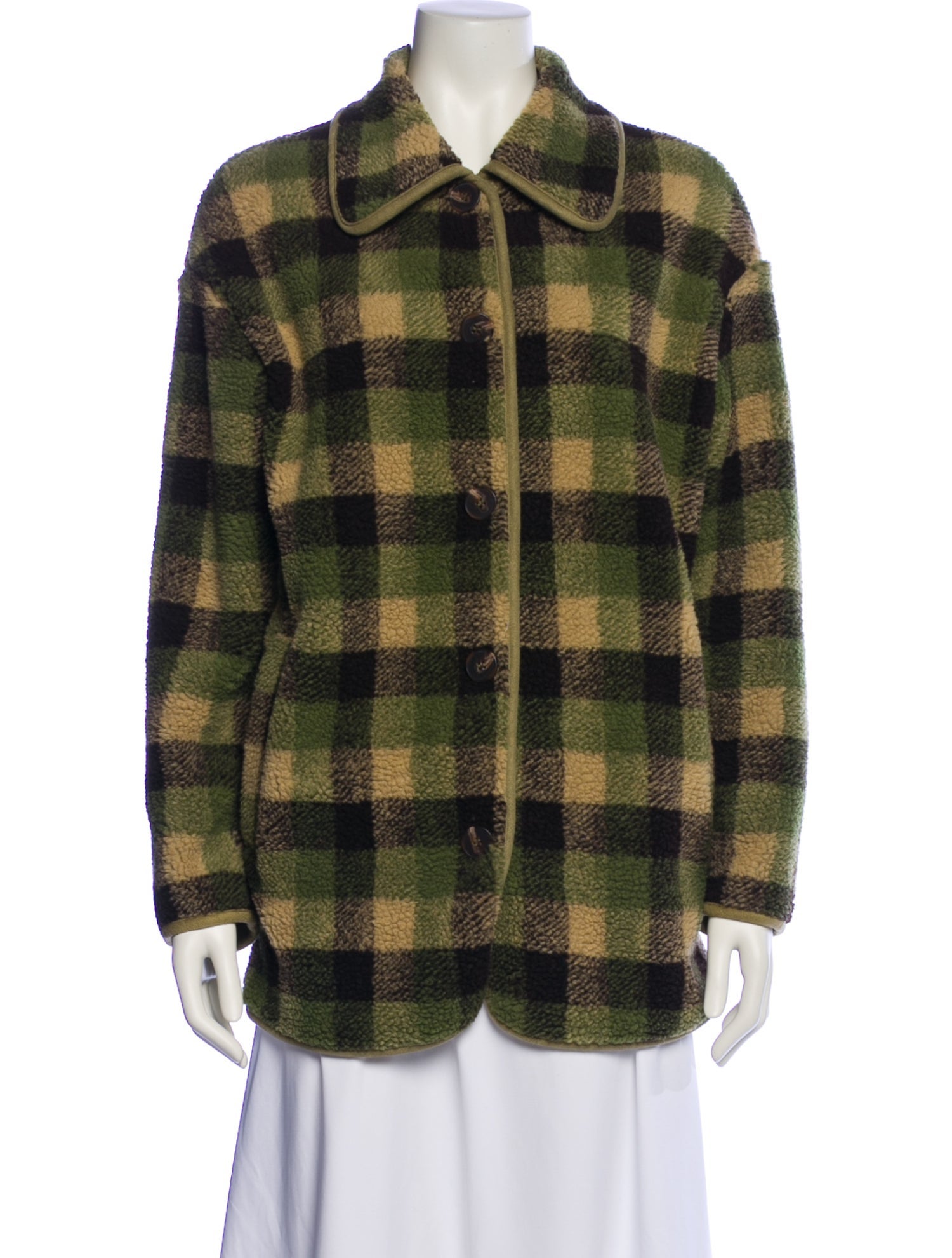 Lisa says Gah Plaid Print Jacket