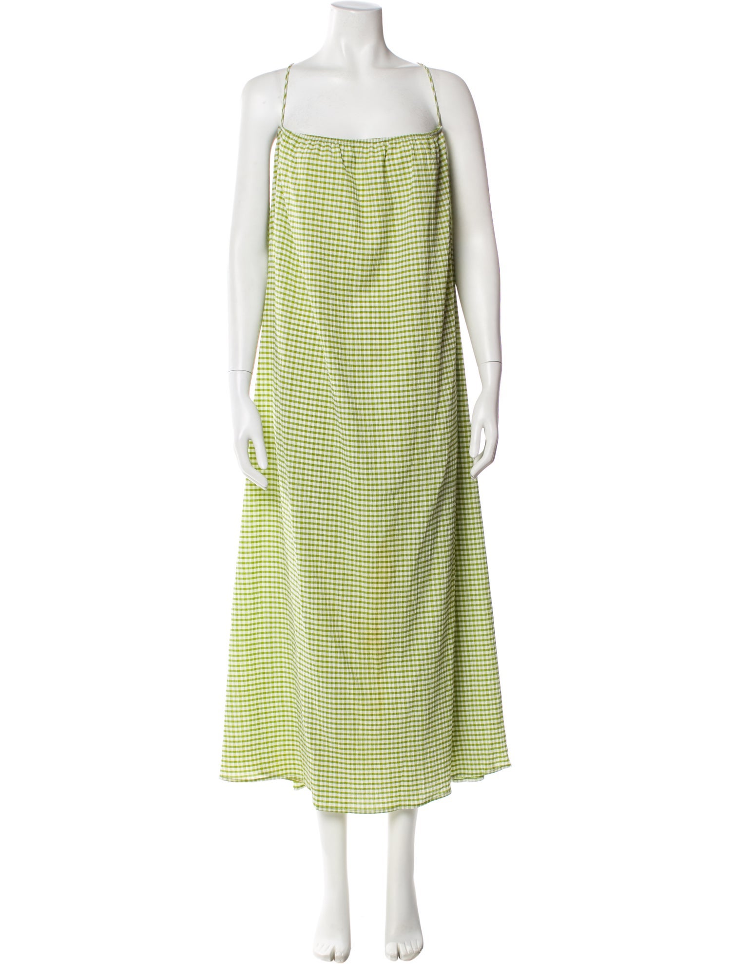 Lisa says Gah Plaid Print Midi Length Dress