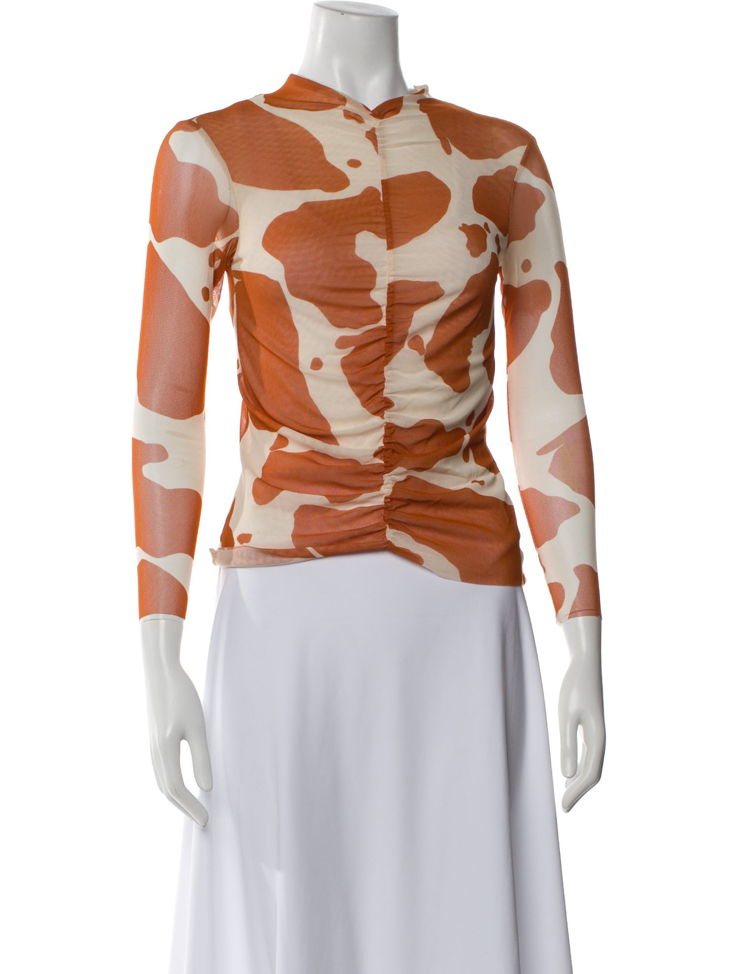 Lisa says Gah Animal Print Mock Neck Top