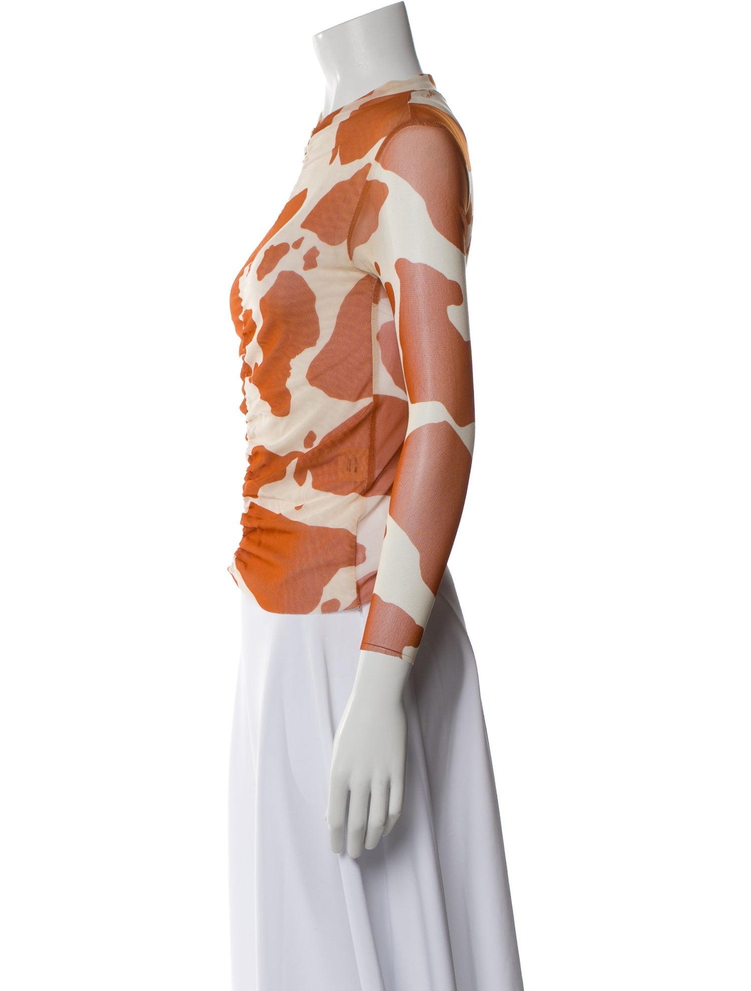 Lisa says Gah Animal Print Mock Neck Top