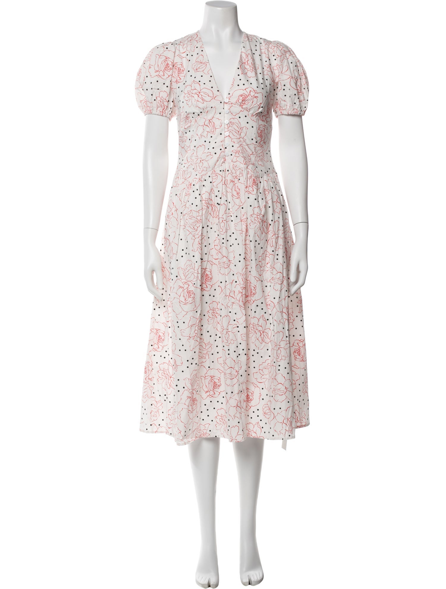 Lisa says Gah Floral Print Midi Length Dress w/ Tags