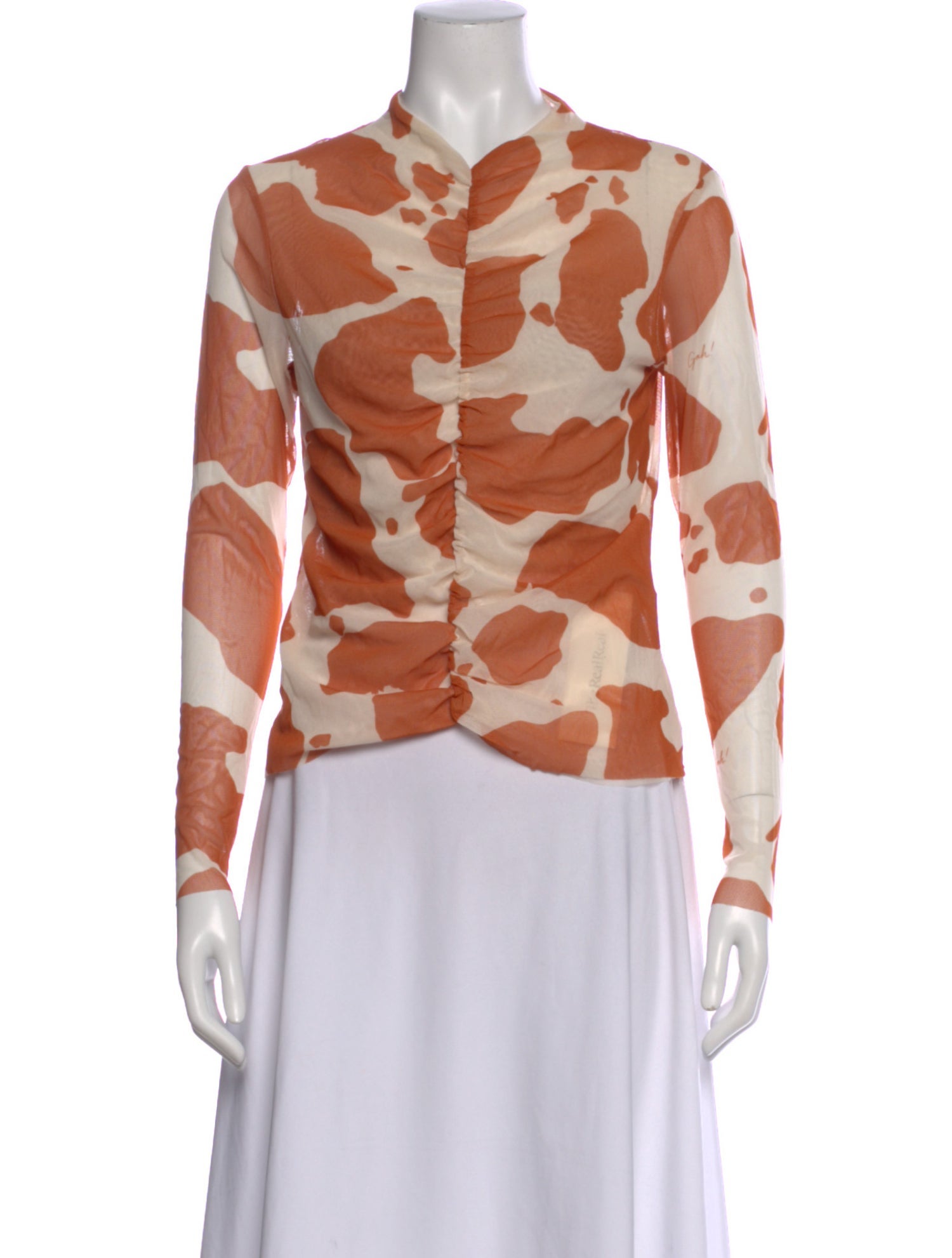 Lisa says Gah Animal Print Mock Neck Top