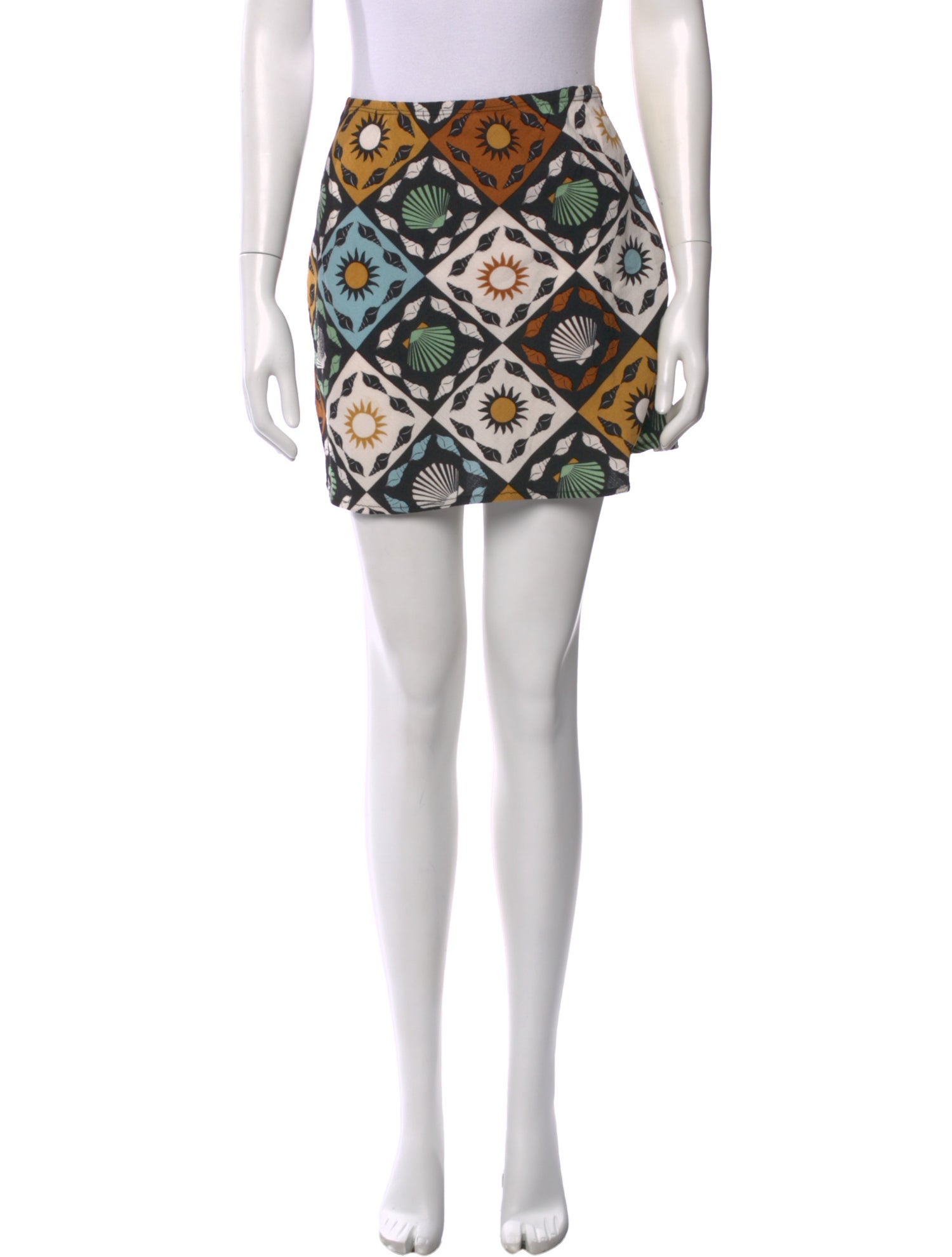 Lisa says Gah Printed Mini Skirt