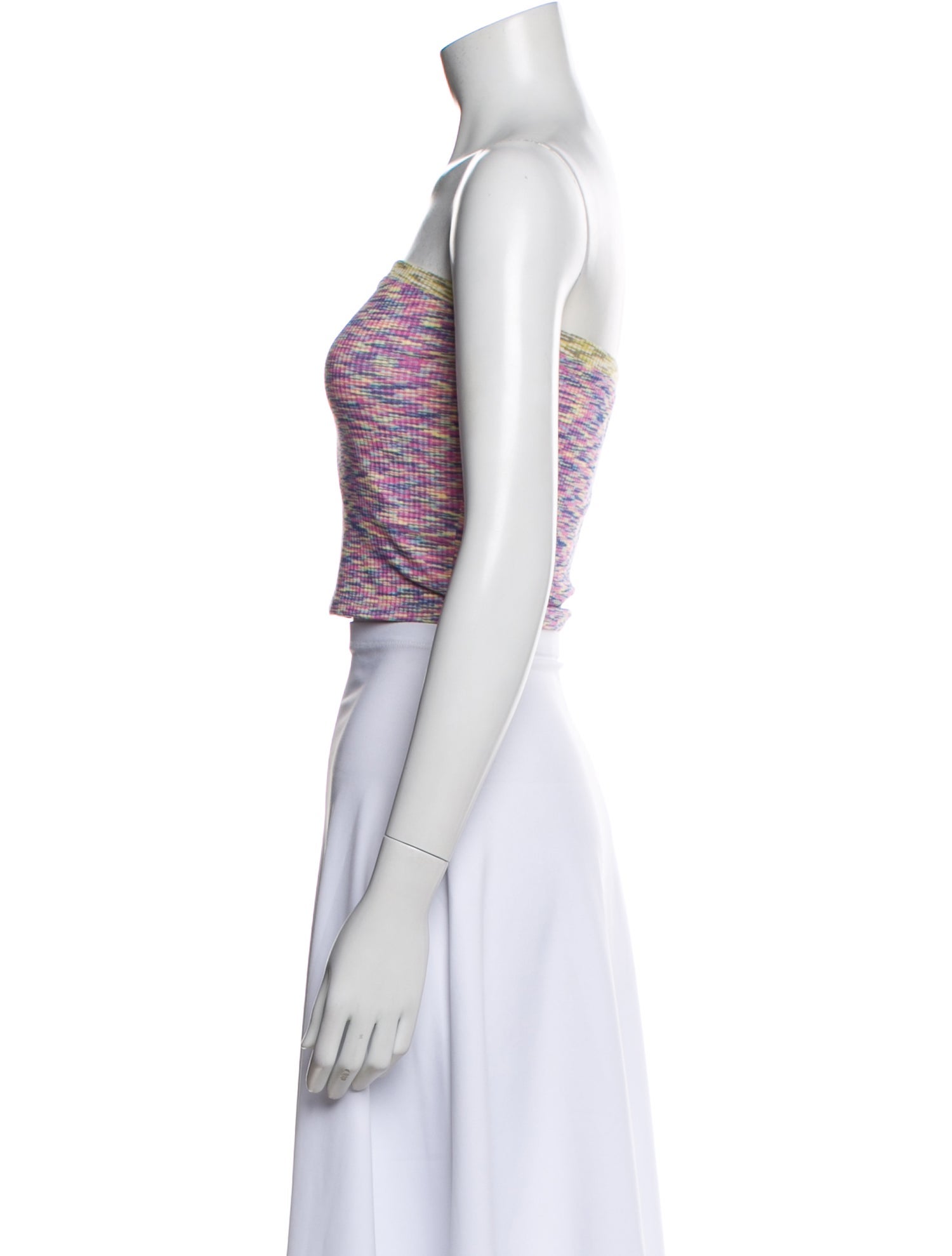 Lisa says Gah Patterned Strapless Crop Top