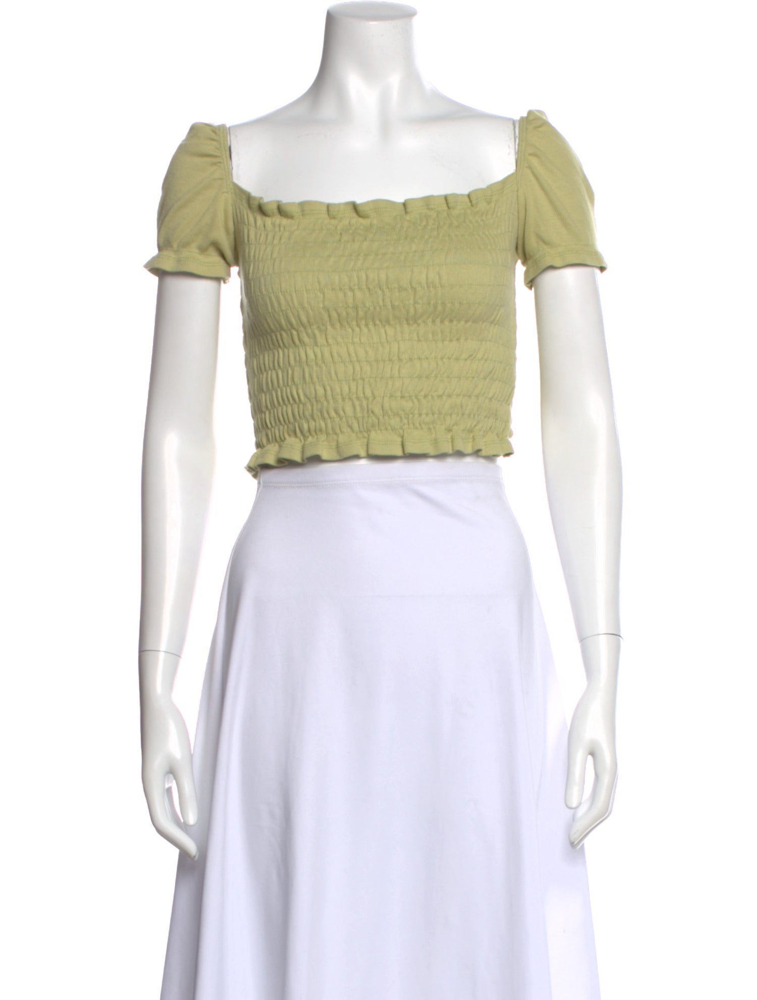 Lisa says Gah Square Neckline Short Sleeve Crop Top
