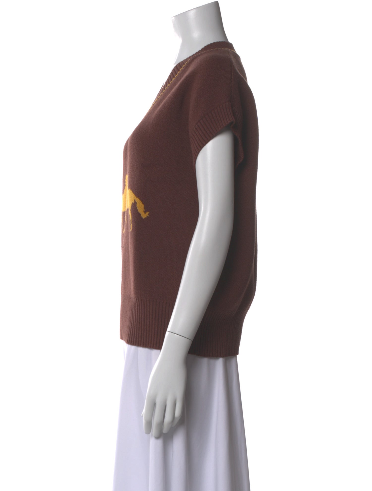 Lisa says Gah Graphic Print V-Neck Sweater