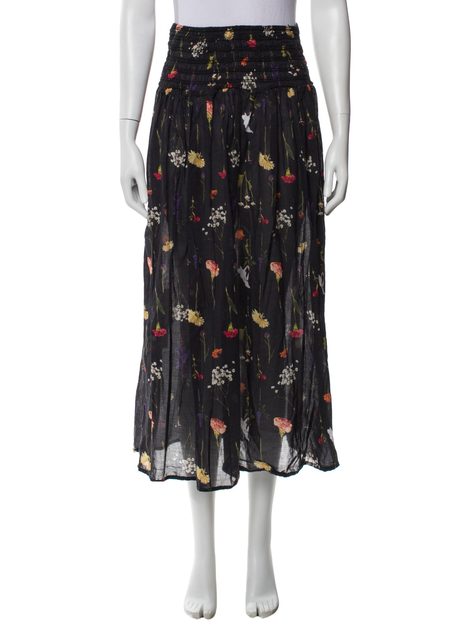 Lisa says Gah Floral Print Midi Length Skirt
