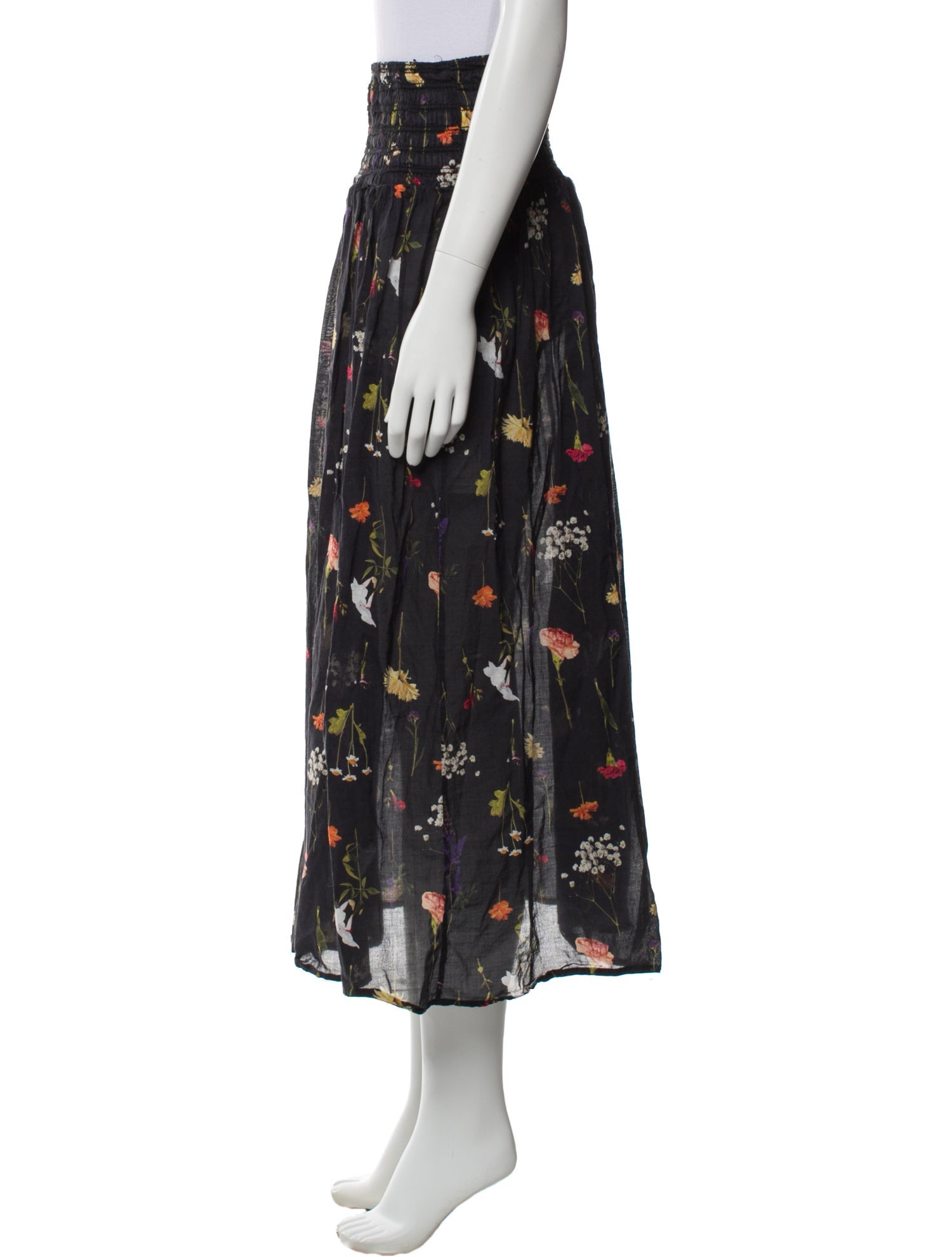 Lisa says Gah Floral Print Midi Length Skirt