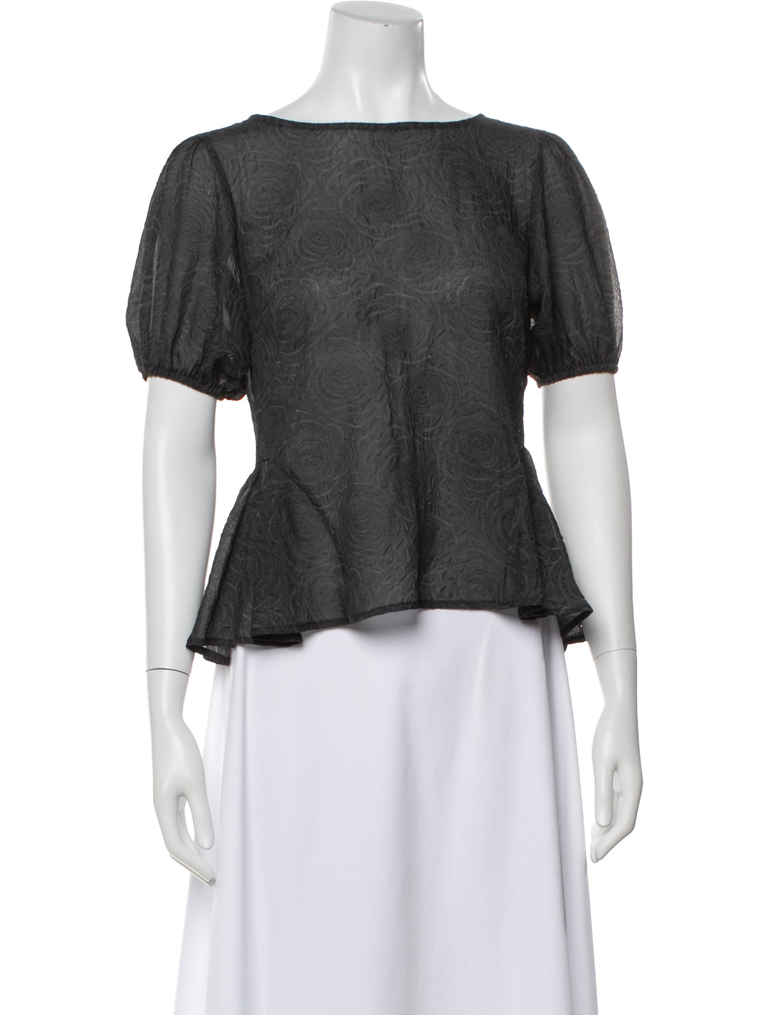 Lisa says Gah Patterned Scoop Neck Top