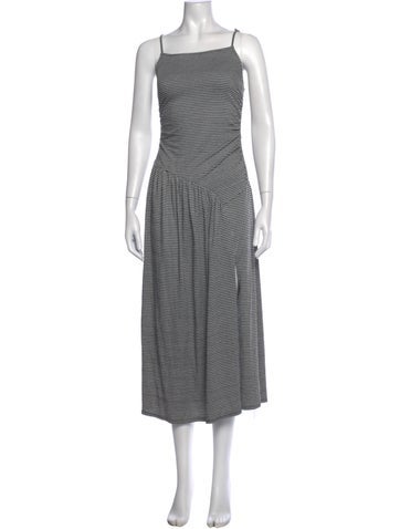Lisa says Gah Plaid Print Midi Length Dress