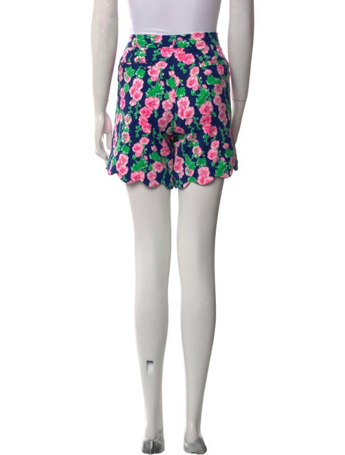 Lily Scott Floral Print Mini Shorts
