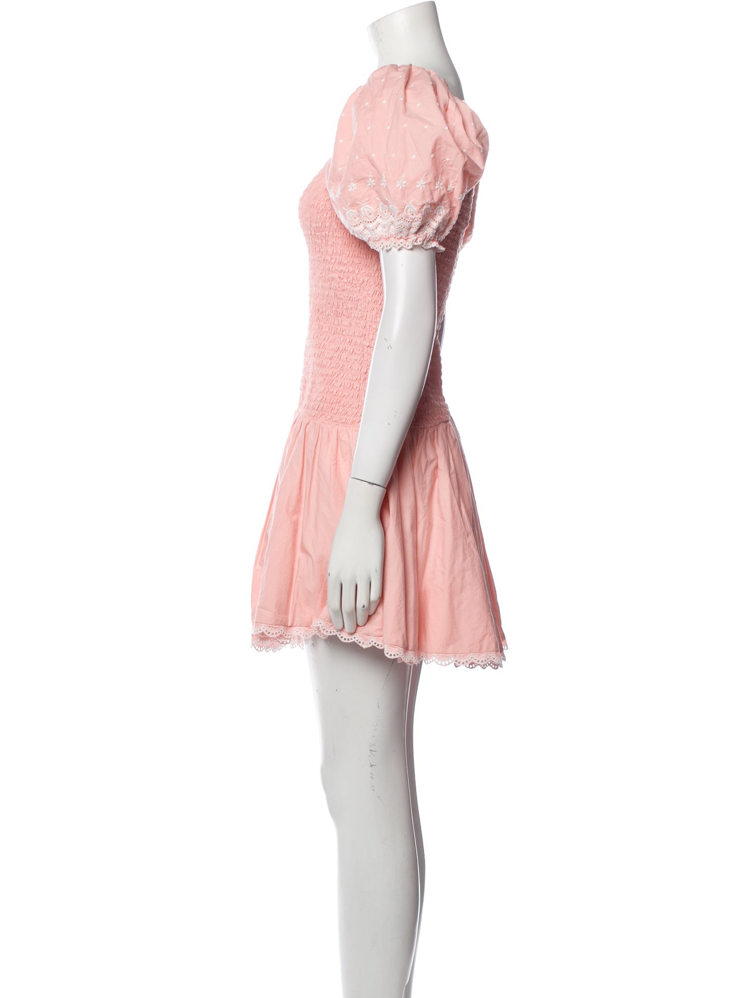 Lele Sadoughi x LoveShackFancy Square Neckline Mini Dress