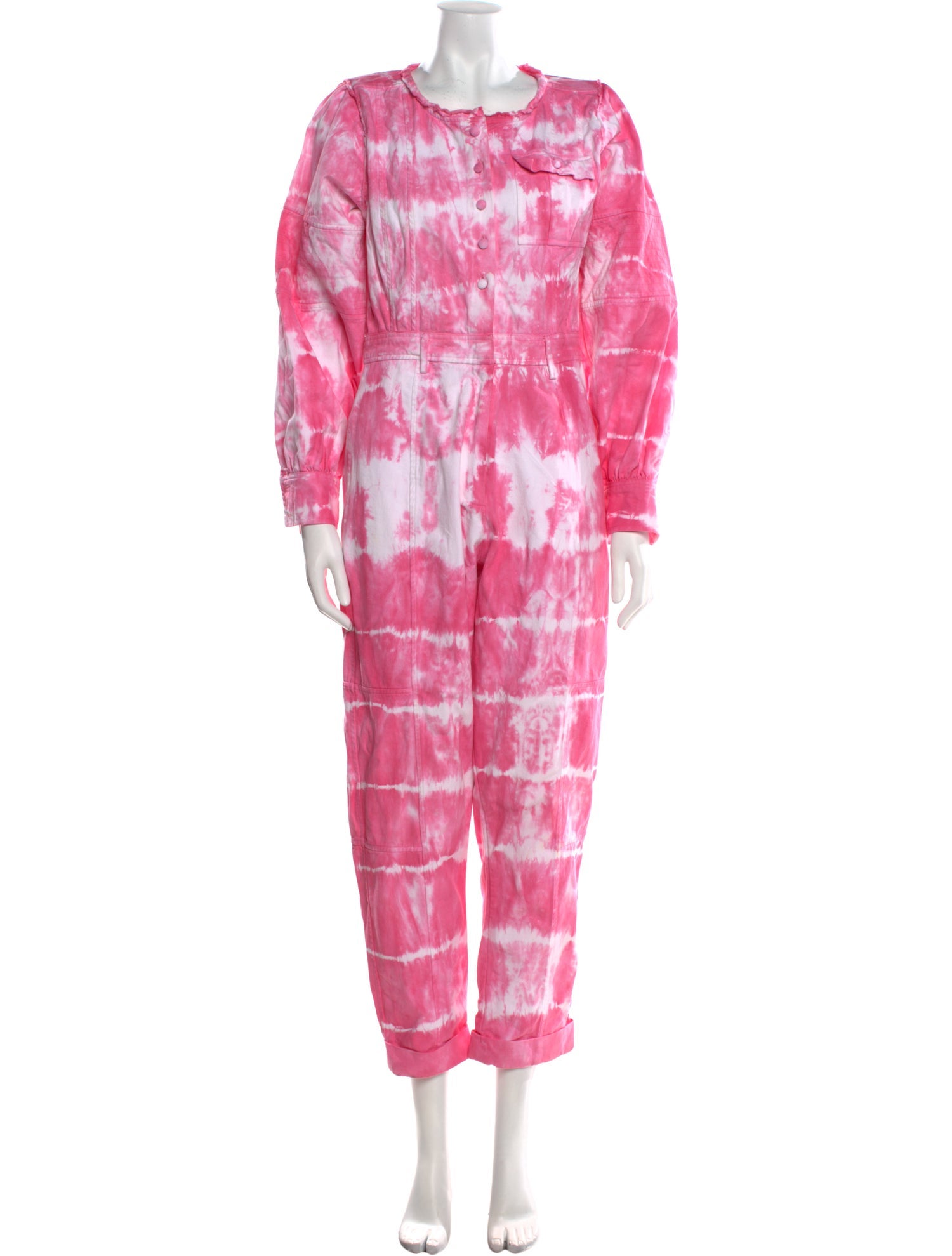 Lele Sadoughi x LoveShackFancy Tie-Dye Print Scoop Neck Jumpsuit